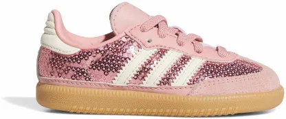 adidas Toddler Samba OG Shoes - Mauve/Cream/Tech Grey Met - View 1
