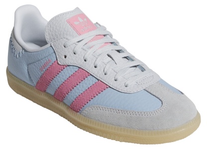 adidas Kids' Grade School Samba OG Shoes - Blue - View 5