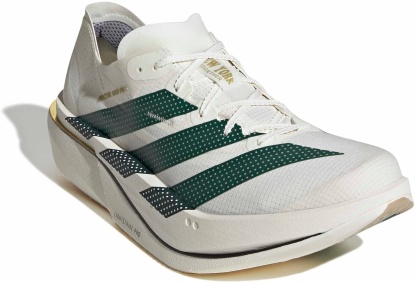 adidas Men's Adizero Adios Pro 5 Running Shoes - Off White/Collegiate Green/Team Royal Blue - View 5