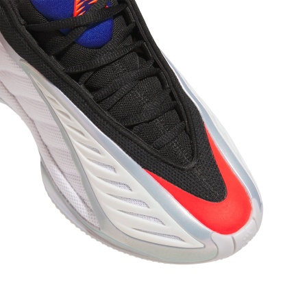 adidas Kids' Grade School Anthony Edwards 2 'Icon' Basketball Shoes - White/Lucid Red/Silver Metallic - View 9