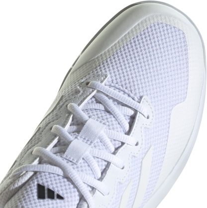 adidas Men's Gamecourt 2 Tennis Shoes - White/White/Silver - View 7