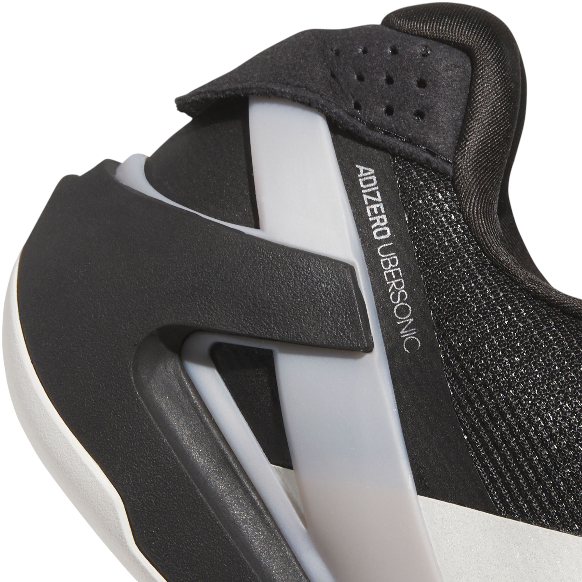 adidas Men's Adizero Ubersonic 5 Tennis Shoes - Black/Zero Metallic/Silver Metallic - View 8