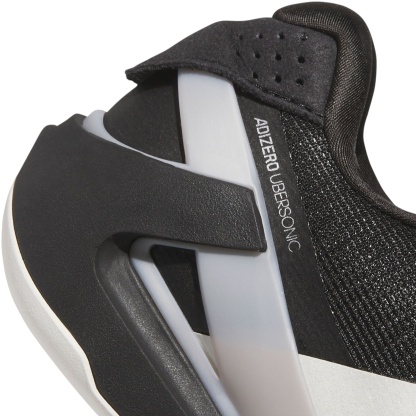 adidas Men's Adizero Ubersonic 5 Tennis Shoes - Black/Zero Metallic/Silver Metallic - View 8
