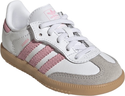 adidas Toddler Samba OG Shoes - White/Light Pink/Gum - View 5