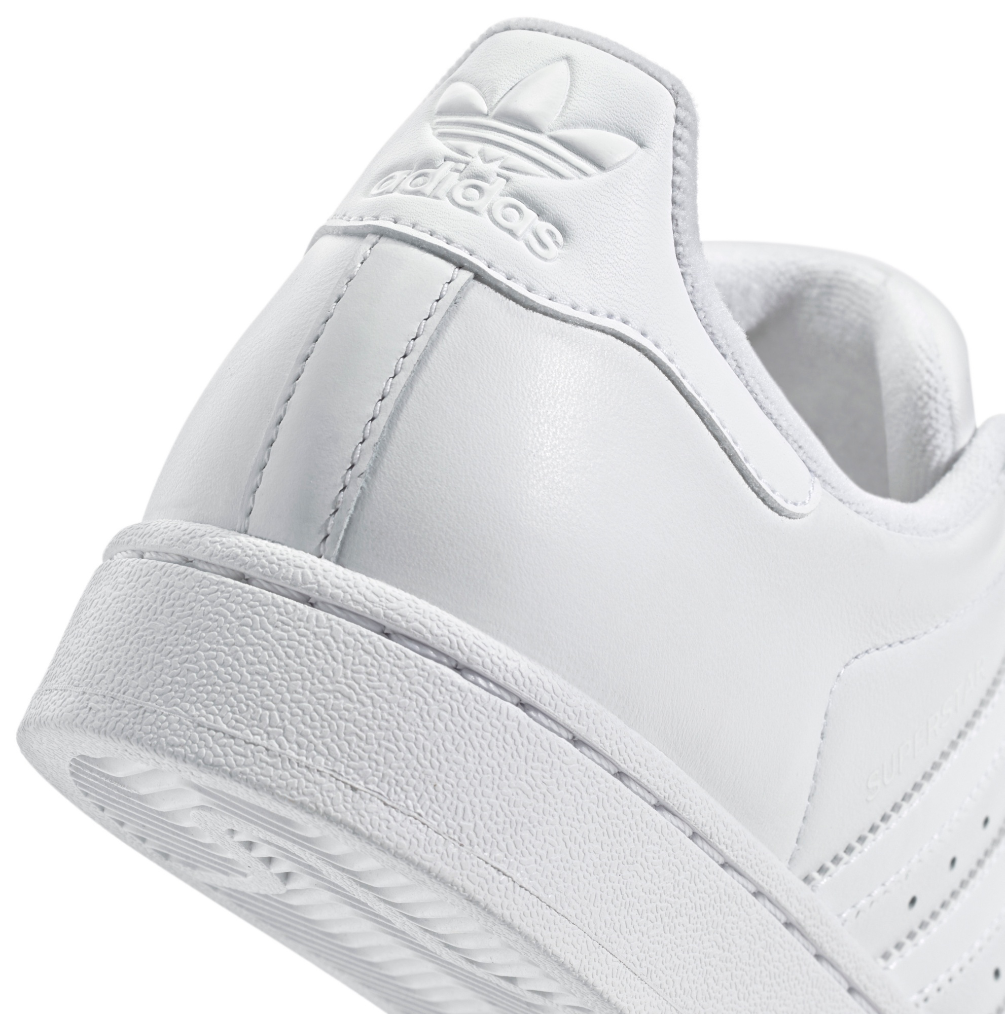 adidas Women's Superstar II Shoes - White/White - View 7