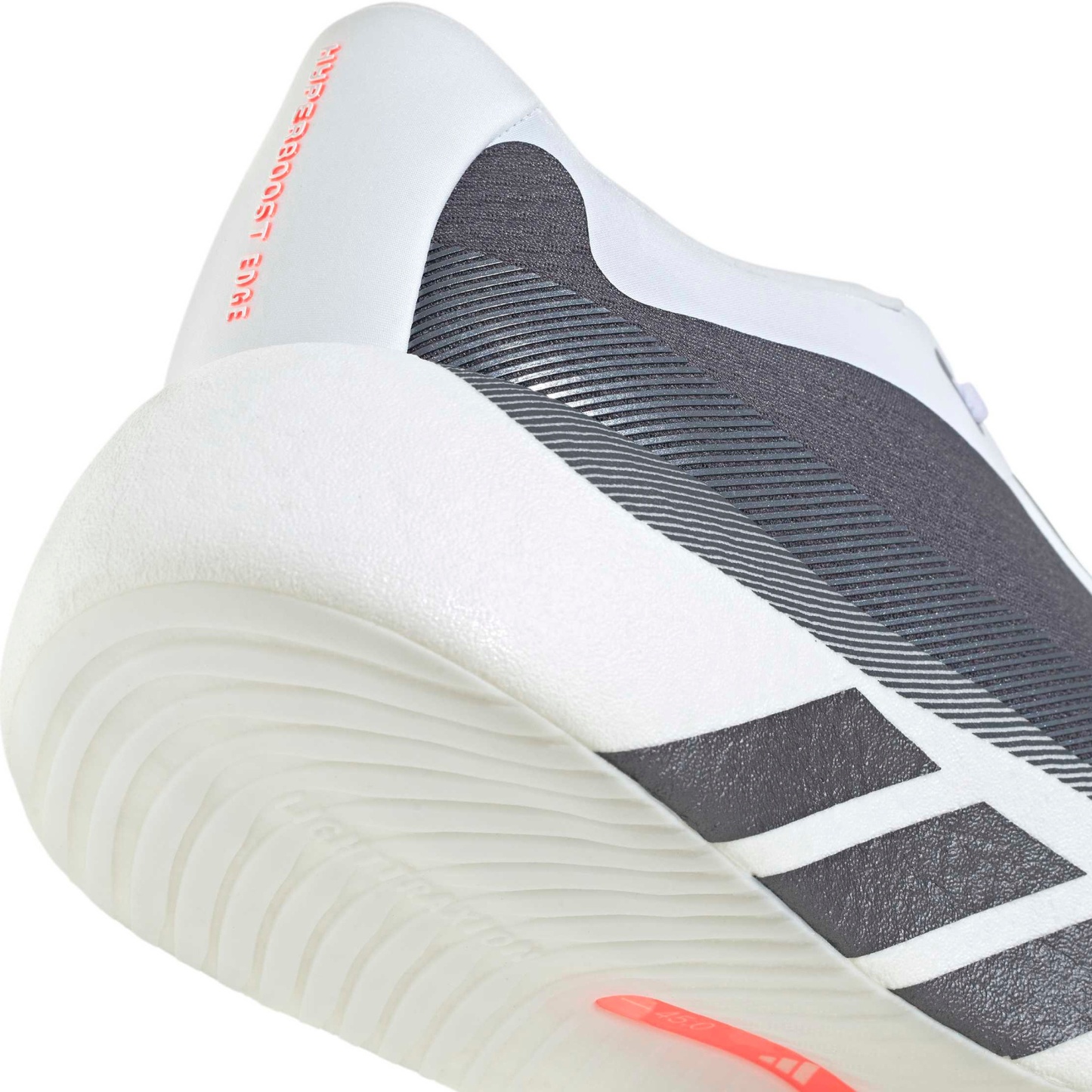 adidas Men's Hyperboost Edge Running Shoes - White/Auror Onix/Solar Turbo - View 11