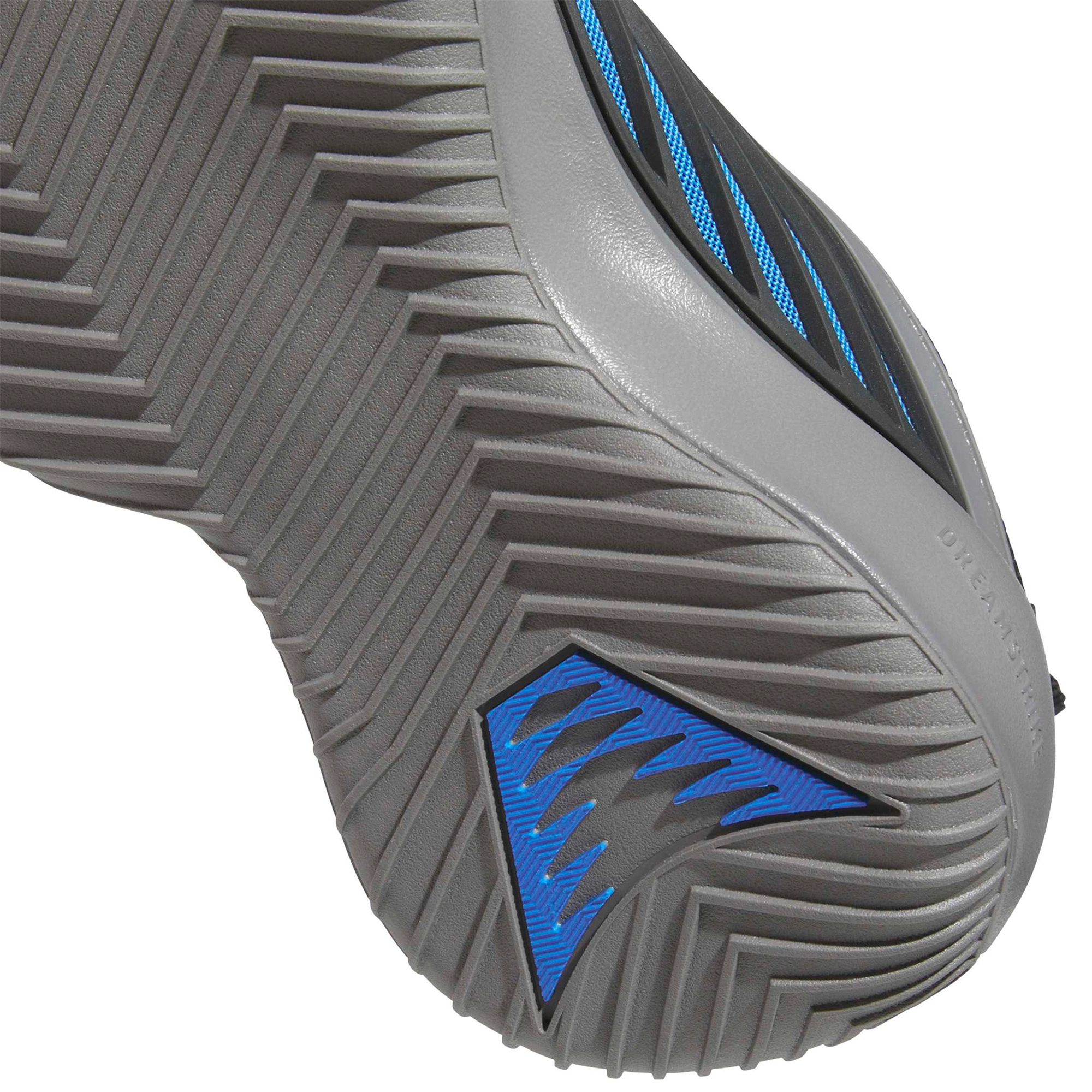 adidas Kids' Grade School Believe That. 1 Basketball Shoes - Grey/Carbon/Lucid Ray Blue - View 8