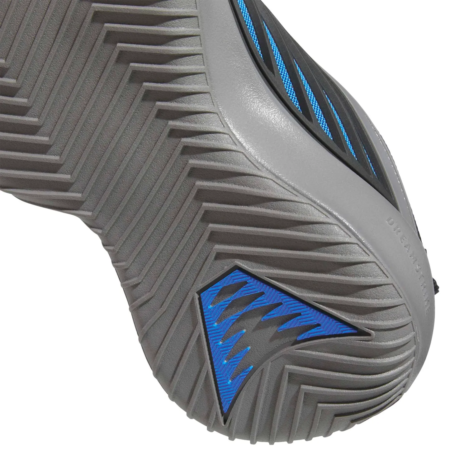 adidas Kids' Grade School Believe That. 1 Basketball Shoes - Grey/Carbon/Lucid Ray Blue - View 8