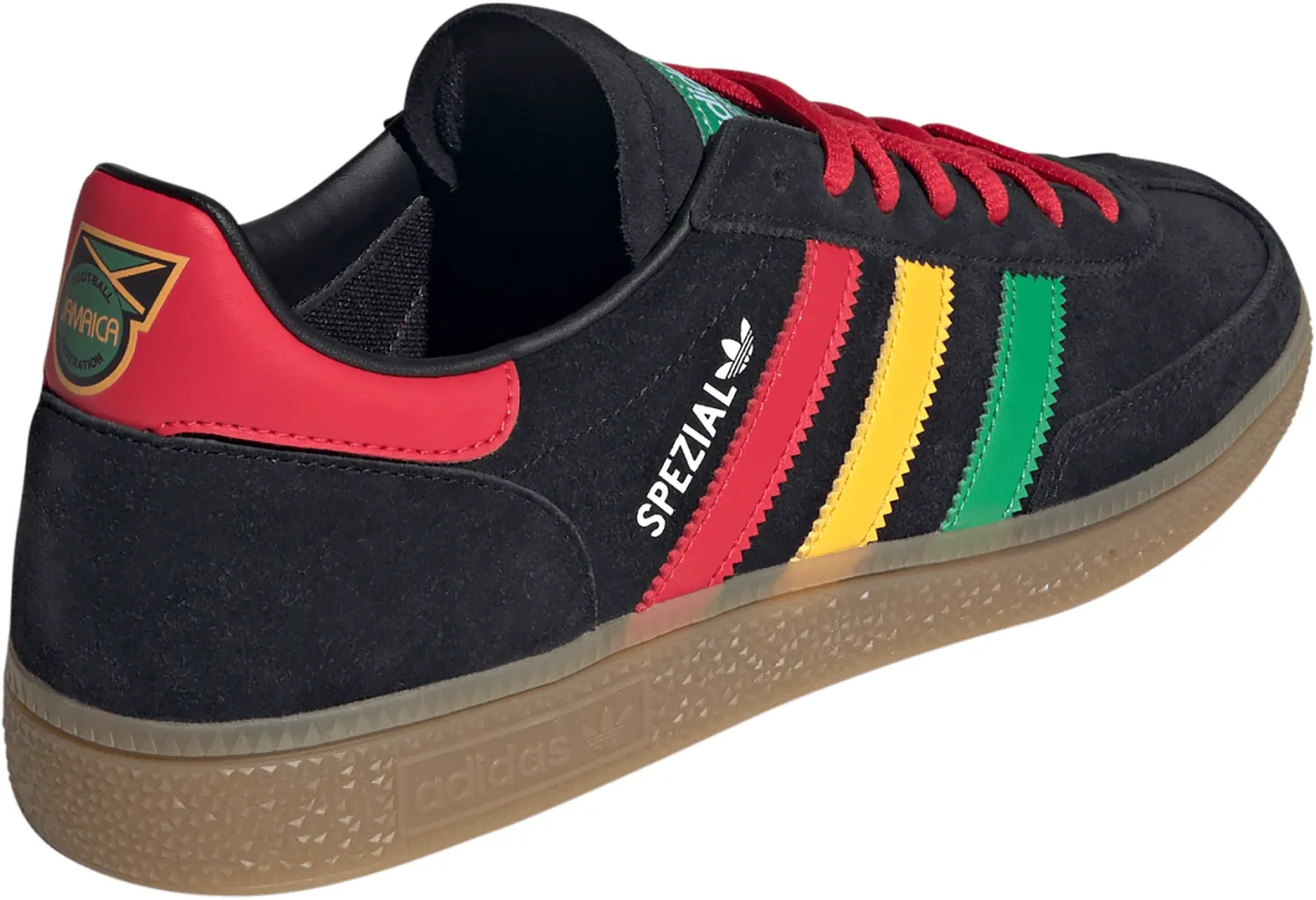 adidas Handball Spezial Jamaica Shoes - Black/Red - View 10