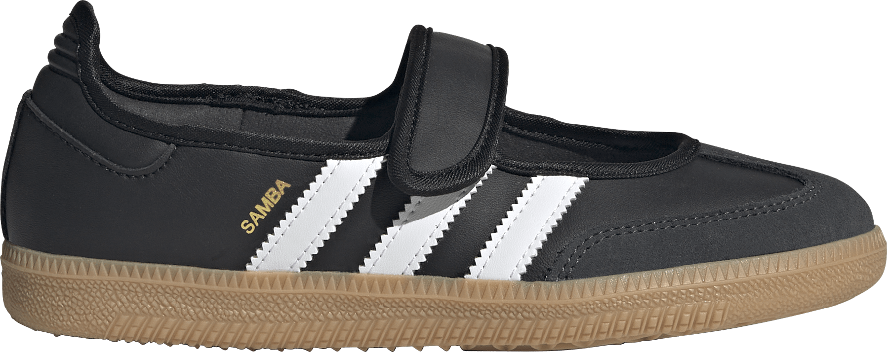 adidas Kids' Grade School Samba Jane Shoes - Core Black/Ftwr White/Gum 3 - View 1