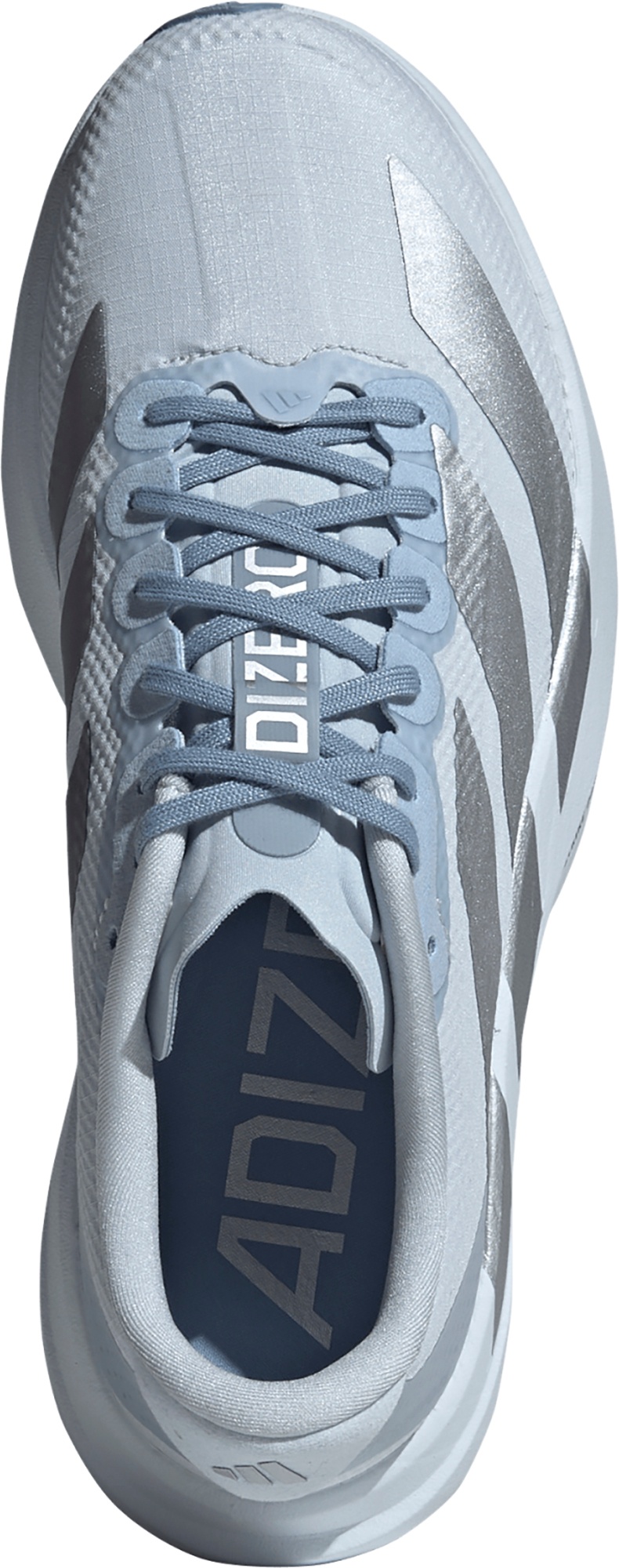 adidas Women's Adizero EVO SL Woven Running Shoes - Halo Blue/Silver Metallic/Wonder Blue - View 2