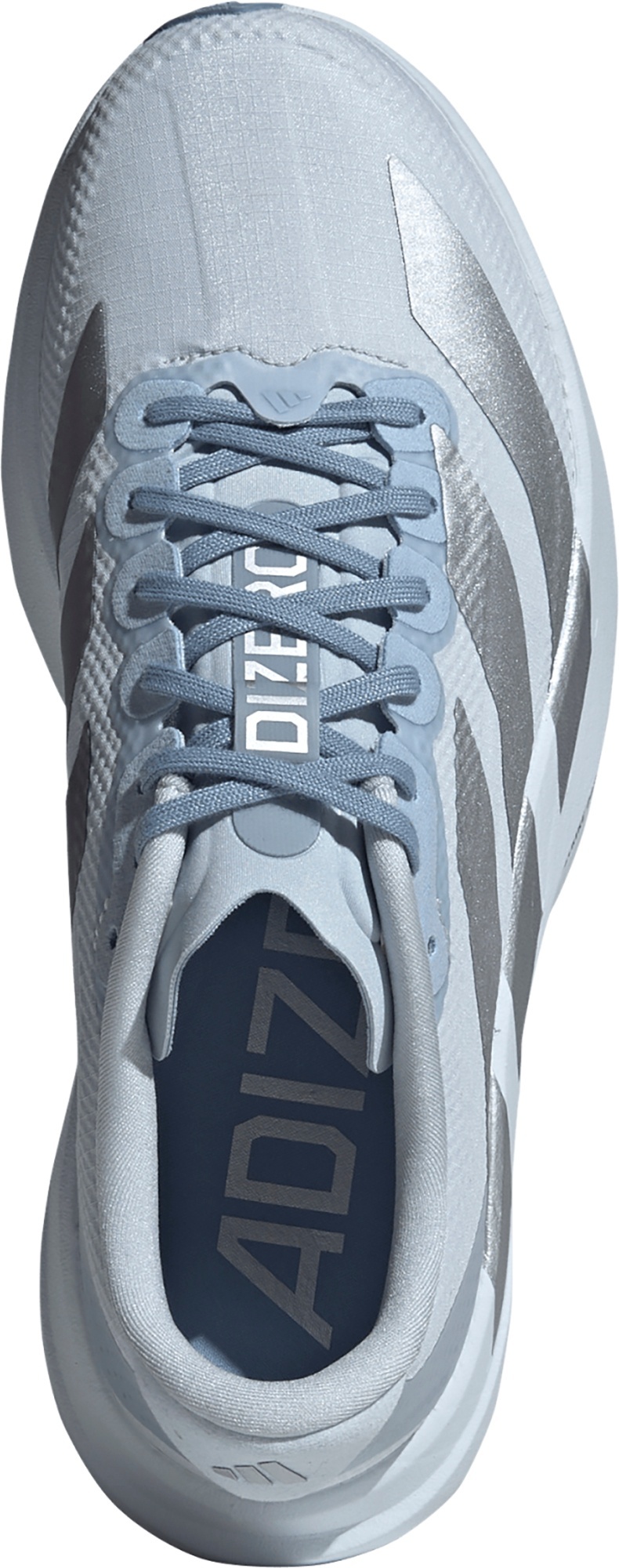 adidas Women's Adizero EVO SL Woven Running Shoes - Halo Blue/Silver Metallic/Wonder Blue - View 2