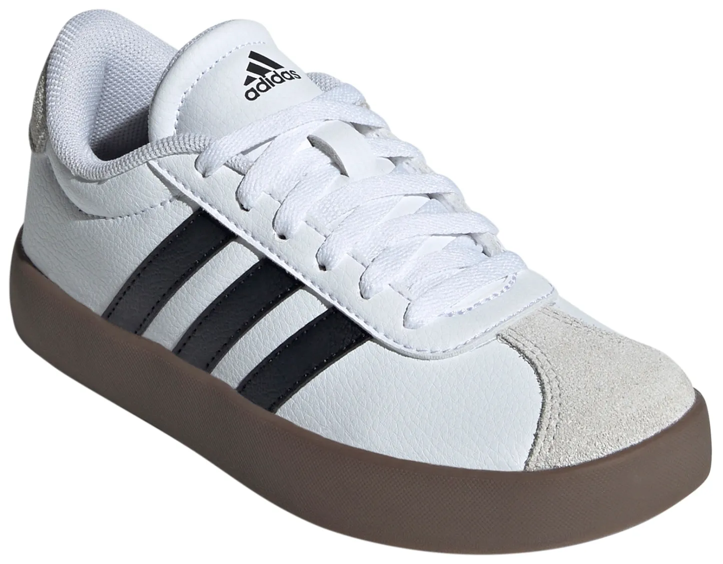 adidas Kids' Grade School VL Court Low Shoes - White/Black/Grey - View 6