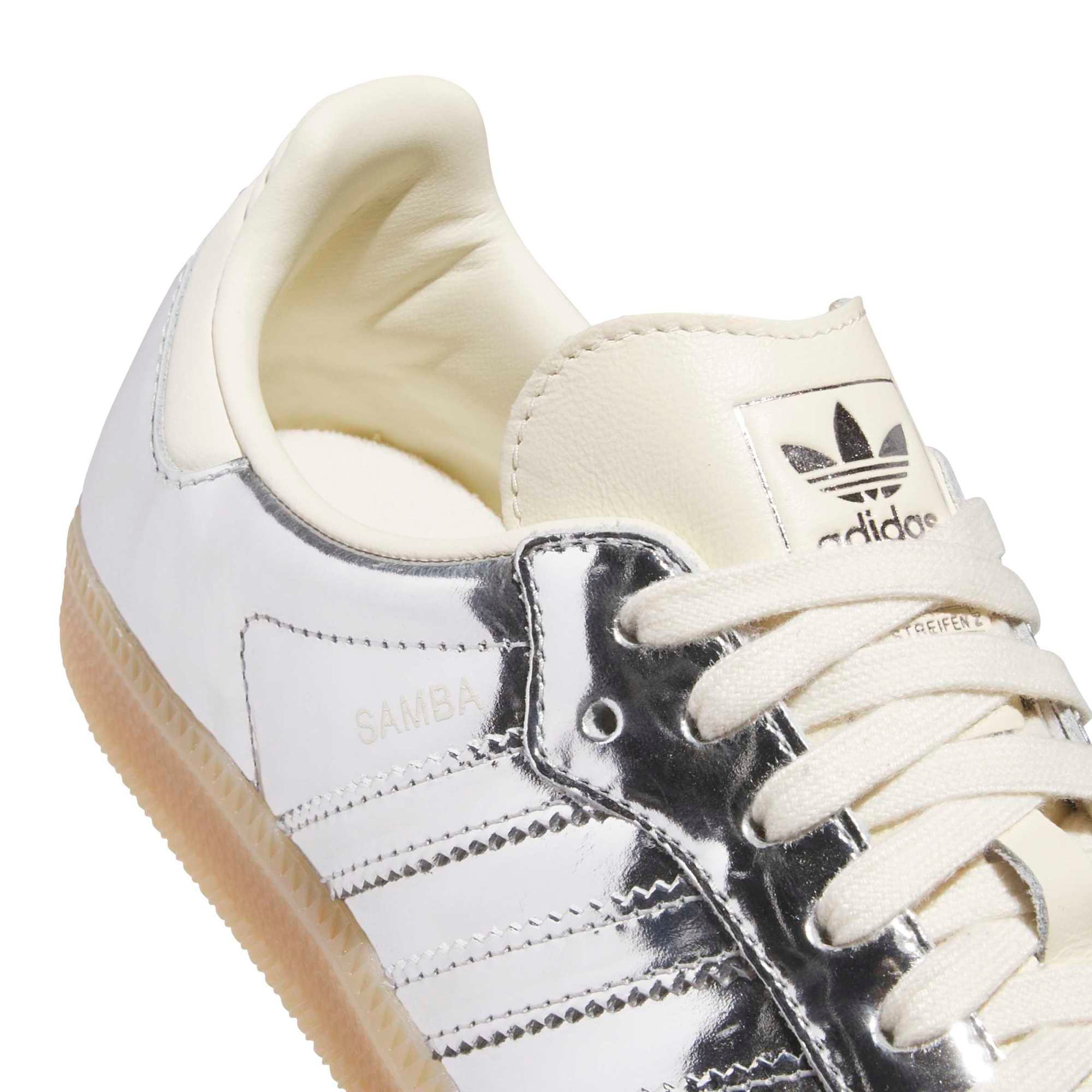 adidas Women's Samba OG Shoes - Crackle Metallic Silver - View 8