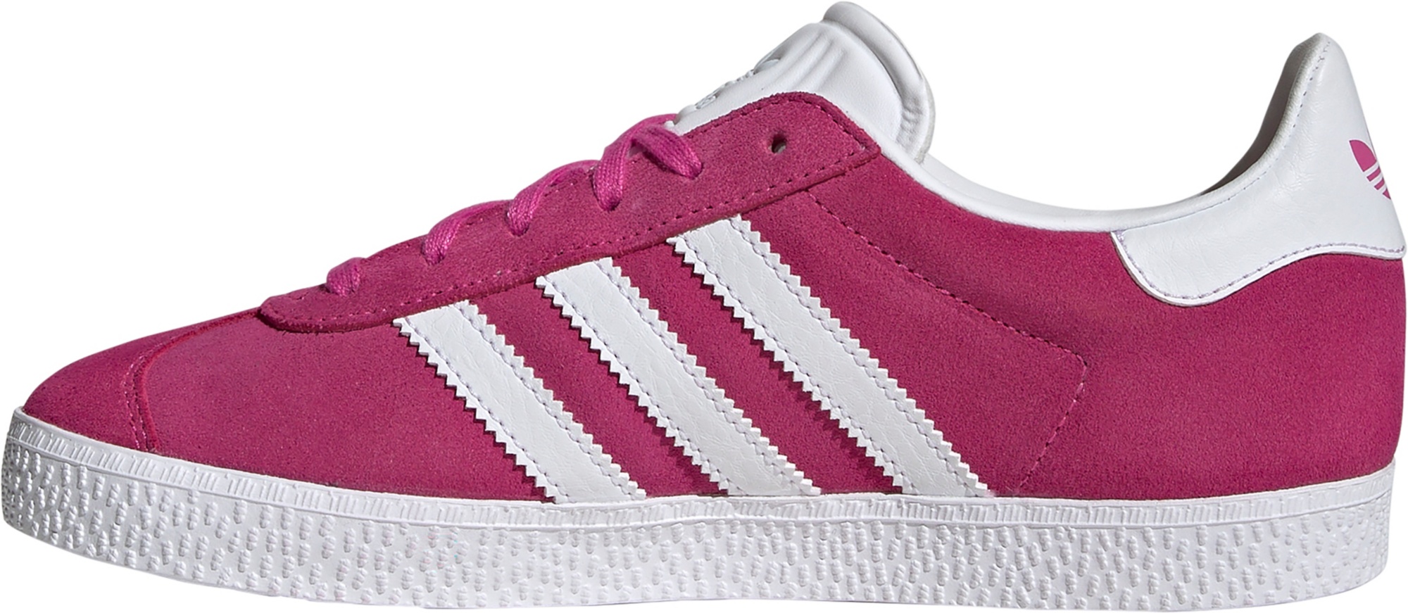 adidas Kids' Grade School Gazelle Shoes - Fuchsia/White - View 4