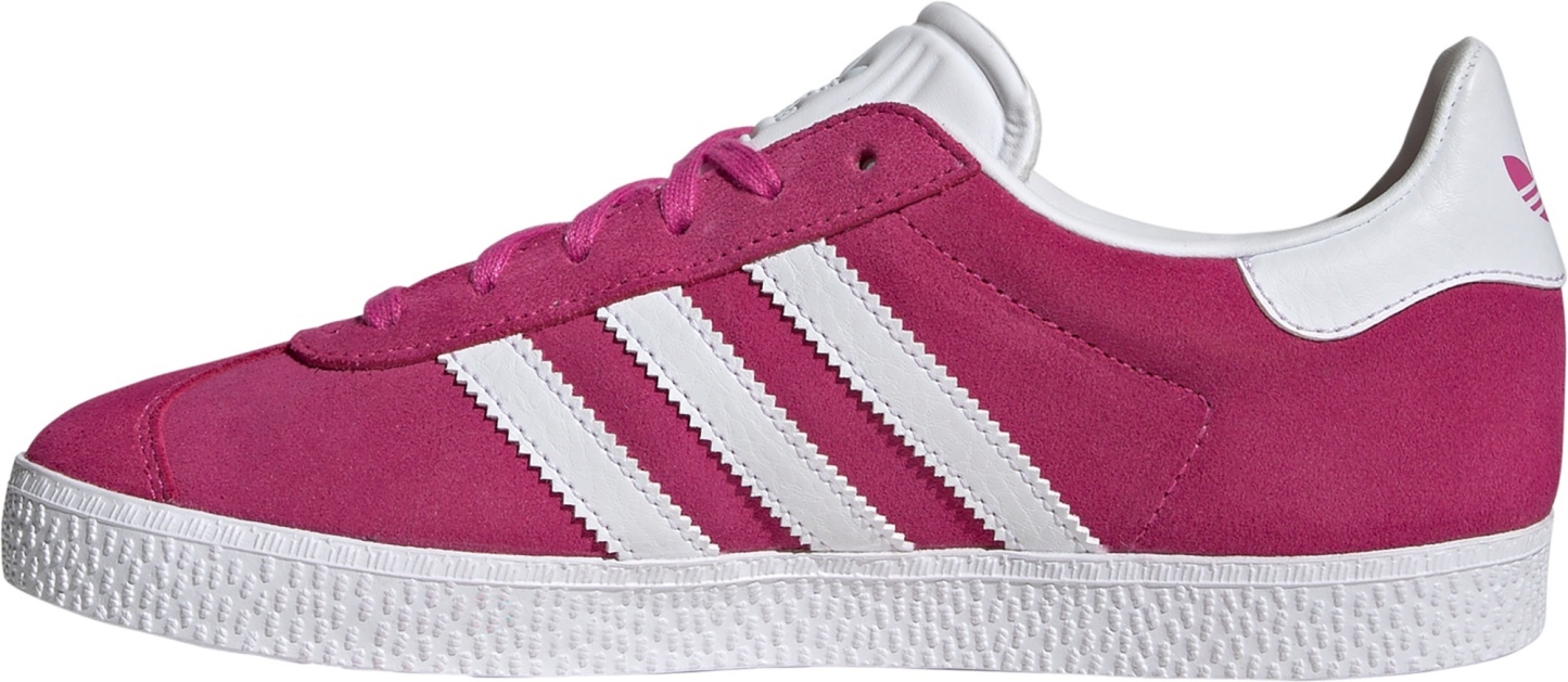 adidas Kids' Grade School Gazelle Shoes - Fuchsia/White - View 4