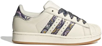 adidas Kids' Grade School Superstar II Shoes - Core White/Orchid Fusion/Gum 1 - View 1