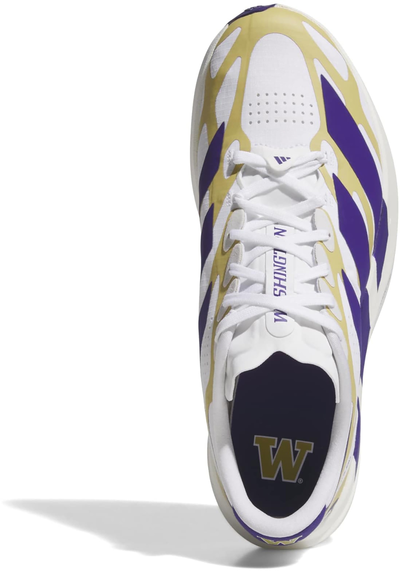 adidas Men's Adizero EVO SL EXO Washington Running Shoes - Ftwr White/Collegiate Purple.Team Sand - View 3