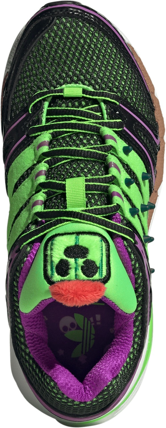 adidas Kids' Grade School Adistar 5 Brawl Shoes - Black/Green/Green - View 2