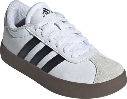 adidas Kids' Preschool VL Court Low Shoes - White/Black/Grey - View 6