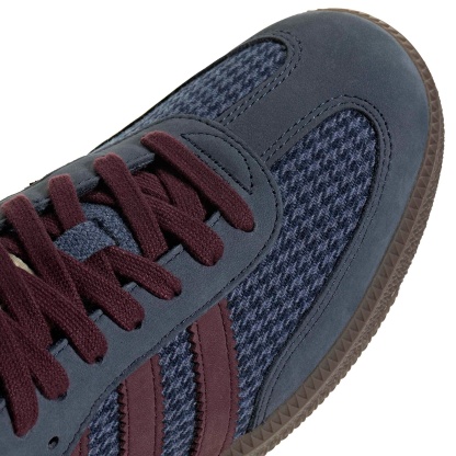 adidas Samba OG Shoes - Hndstooth Indg/Maroon - View 7
