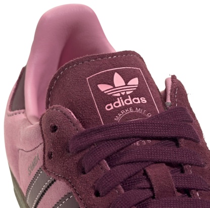 adidas Women's Samba OG Shoes - Pink Spark/Shadow Red - View 8