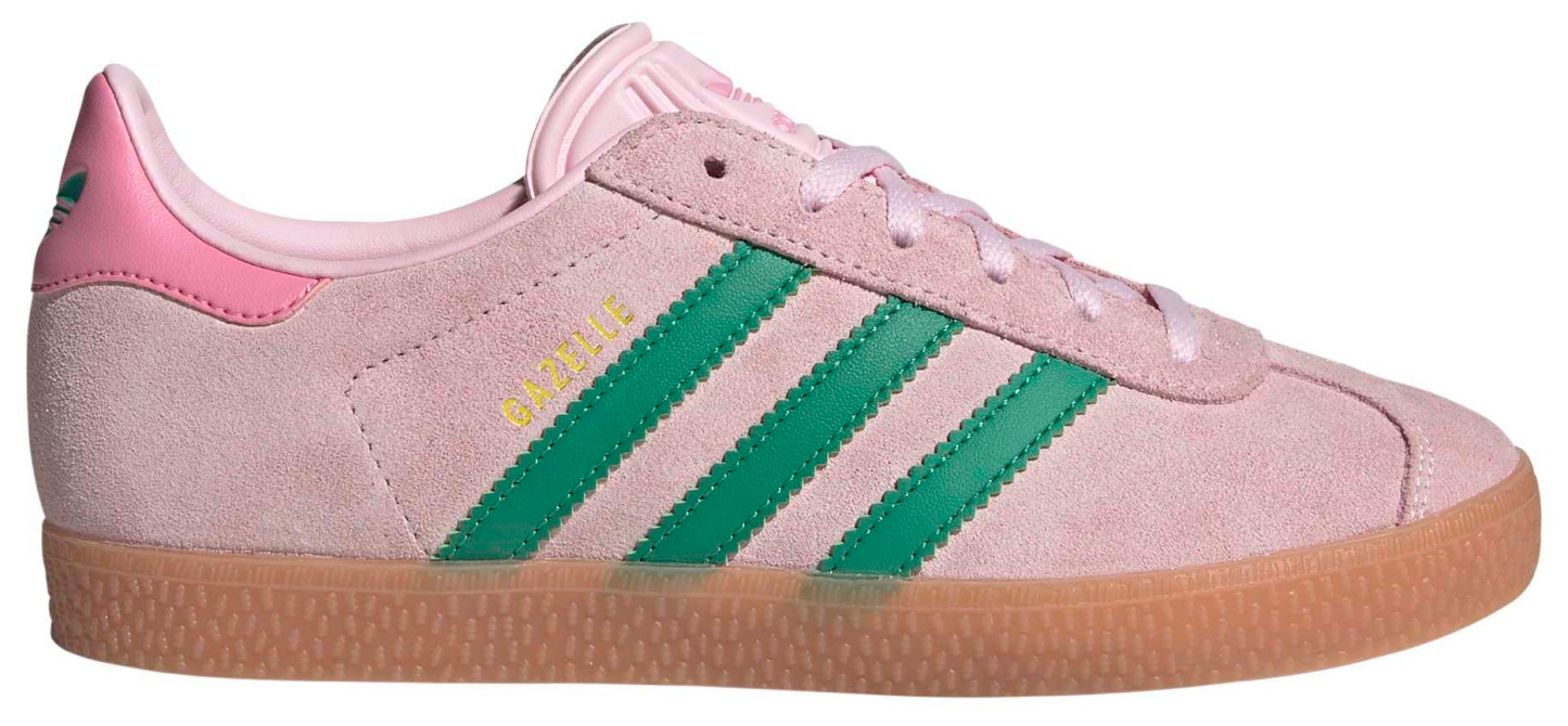 adidas Kids' Grade School Gazelle Shoes - Pink/Green - View 1
