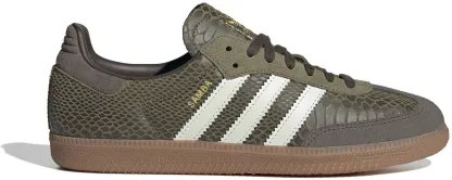 adidas Samba OG Shoes - Snake Olive/White - View 1