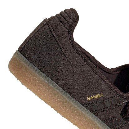 adidas Women's Samba Jane Shoes - Suede/Croc Aurora Coffee - View 8