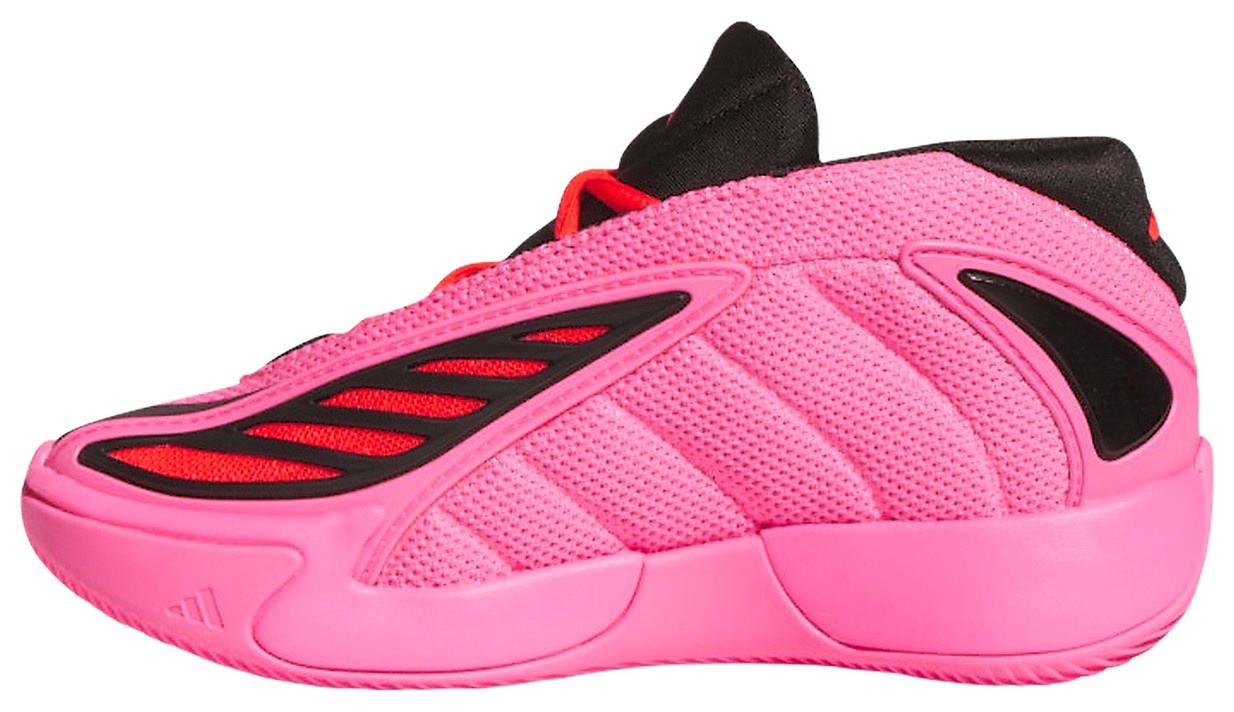 adidas Kids' Preschool Anthony Edwards 2 'Lucid Pink' Basketball Shoes - Lucid Pink/Black/Lucid Red - View 4