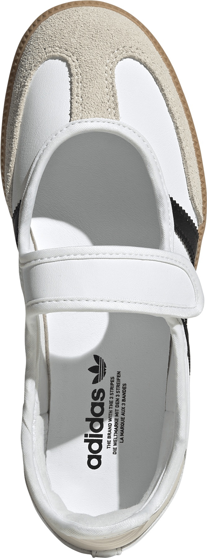 adidas Kids' Grade School Samba Jane Shoes - Ftwr White/Alumina/Gum 3 - View 2