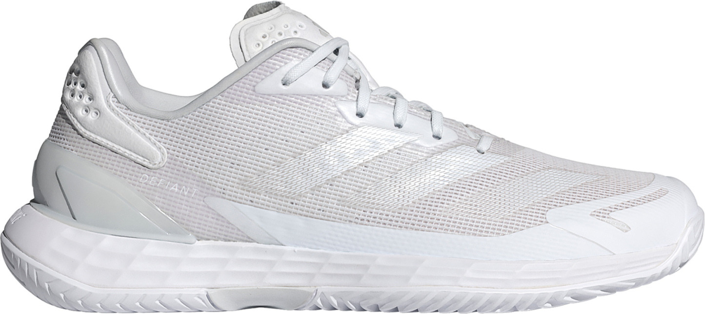 adidas Women's Defiant Speed 2 Tennis Shoes - White/White/Gray - View 1