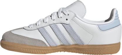 adidas Kids' Preschool Samba OG Shoes - White/Sky/Gum - View 4