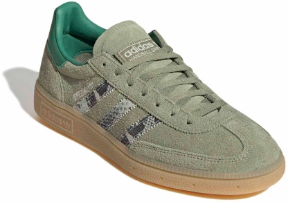 adidas Women's Handball Spezial Shoes - Tent Green/Snake Stripes - View 6