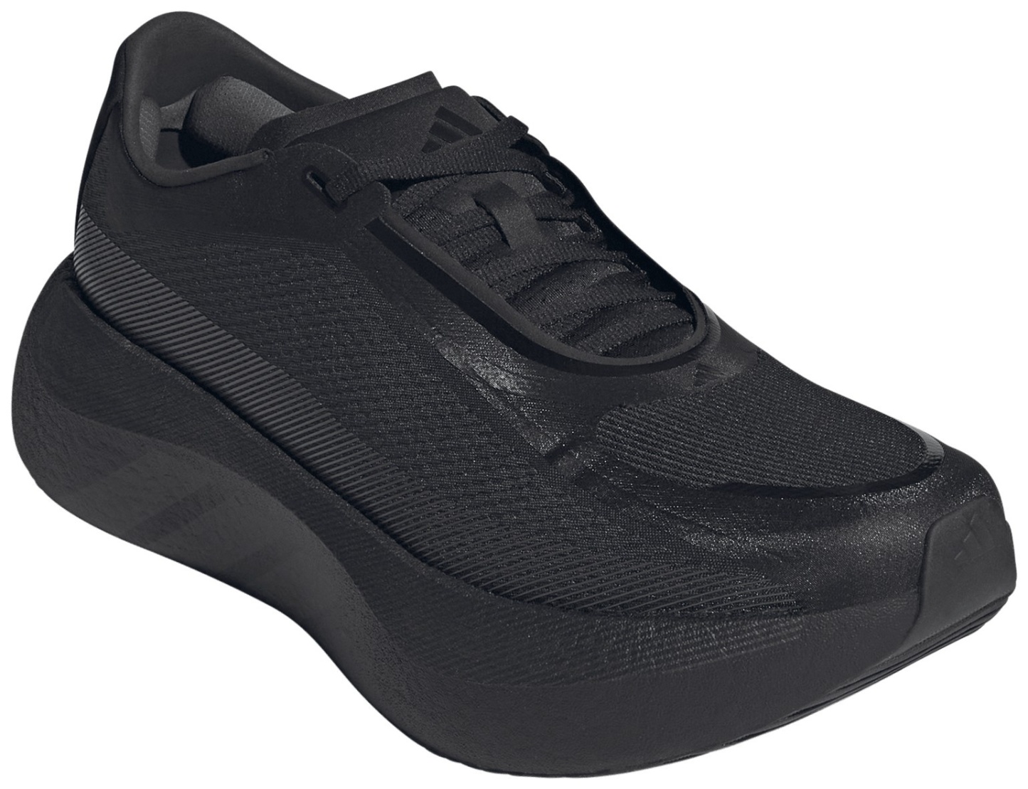 adidas Men's Hyperboost Edge Running Shoes - Black/Black - View 6