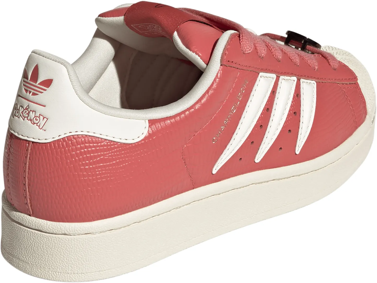 adidas Kids' Grade School Superstar II Shoes - Preloved Scarlet/Preloved Scarlet/Cream White - View 6