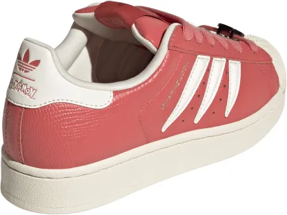 adidas Kids' Grade School Superstar II Shoes - Preloved Scarlet/Preloved Scarlet/Cream White - View 6