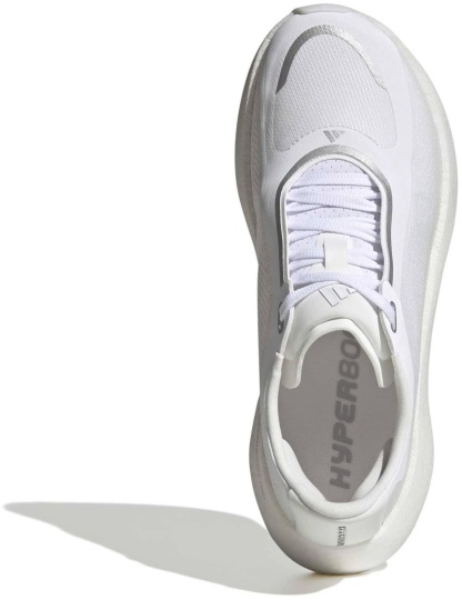 adidas Women's Hyperboost Edge Running Shoes - Ftwr White/Silver Met./Zero Met. - View 3