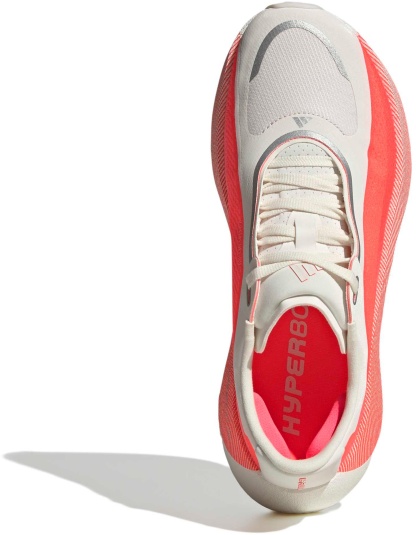 adidas Women's Hyperboost Edge Running Shoes - Hyper White/Solar Turbo/Solar Turbo - View 3