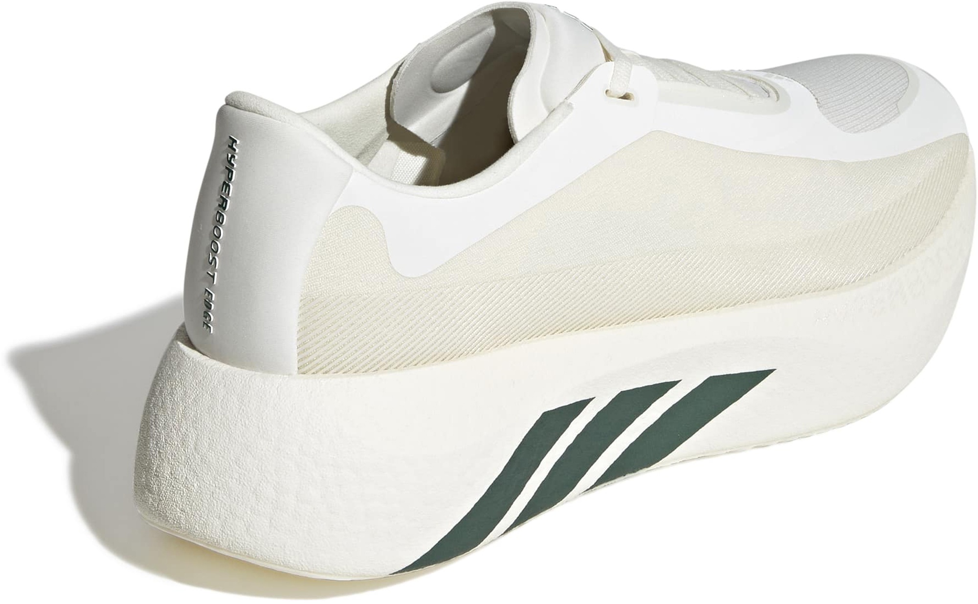 adidas Men's Hyperboost Edge Running Shoes - White/Collegiate Green/Gold Mt - View 7