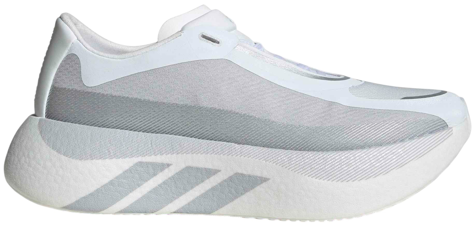 adidas Men's Hyperboost Edge Running Shoes - White/Grey/Silver - View 1