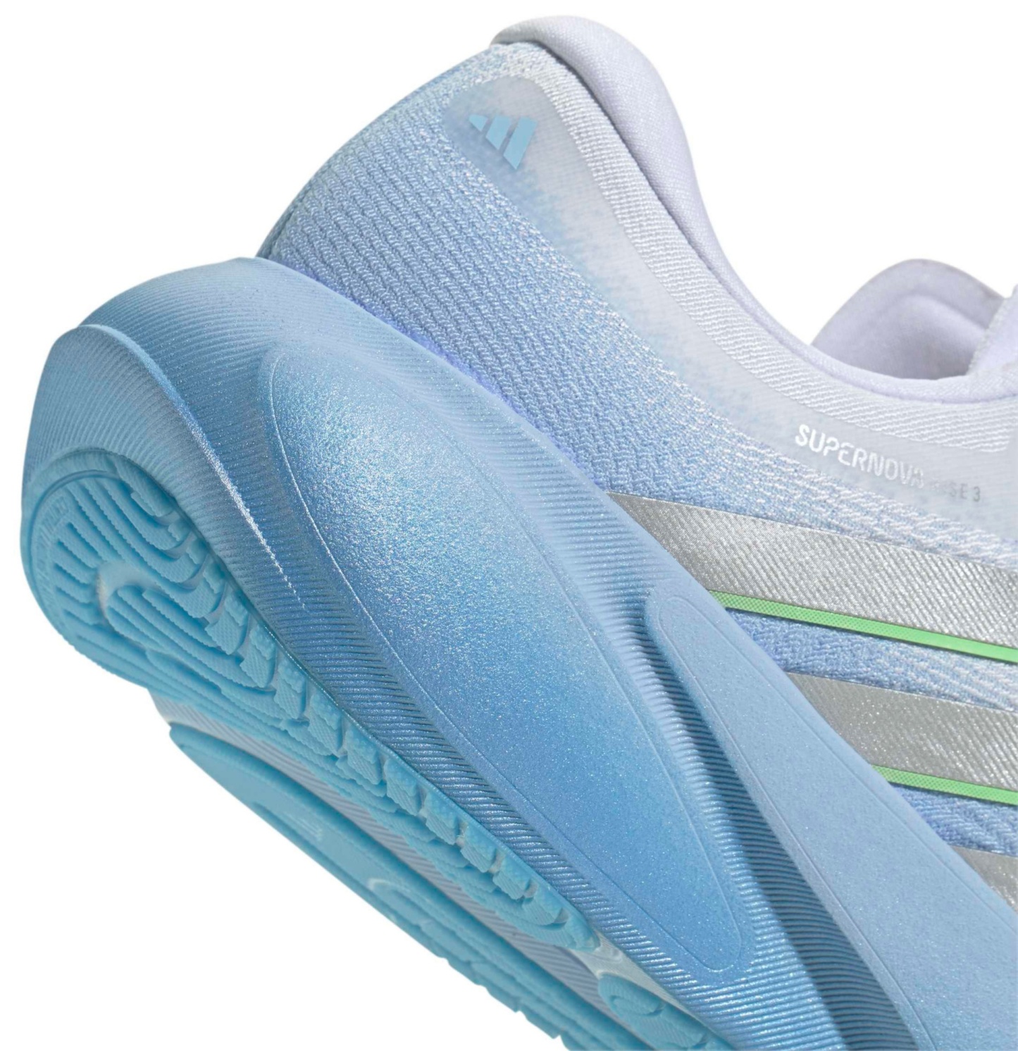 adidas Women's Supernova 3 Running Shoes - Blue/Silver Metallic/White - View 7