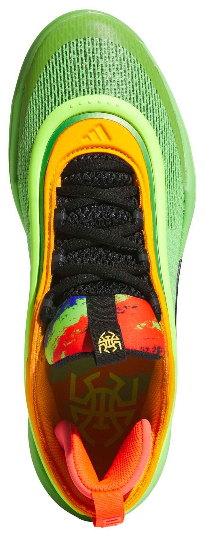 adidas D.O.N. Issue #6 Basketball Shoes - Green/Orange/Black - View 2