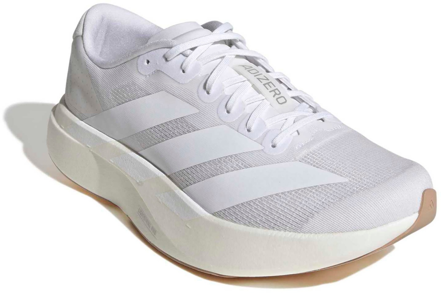 adidas Men's Adizero EVO SL Running Shoes - Ftwr White/Ftwr White/Warm Sandstone - View 7