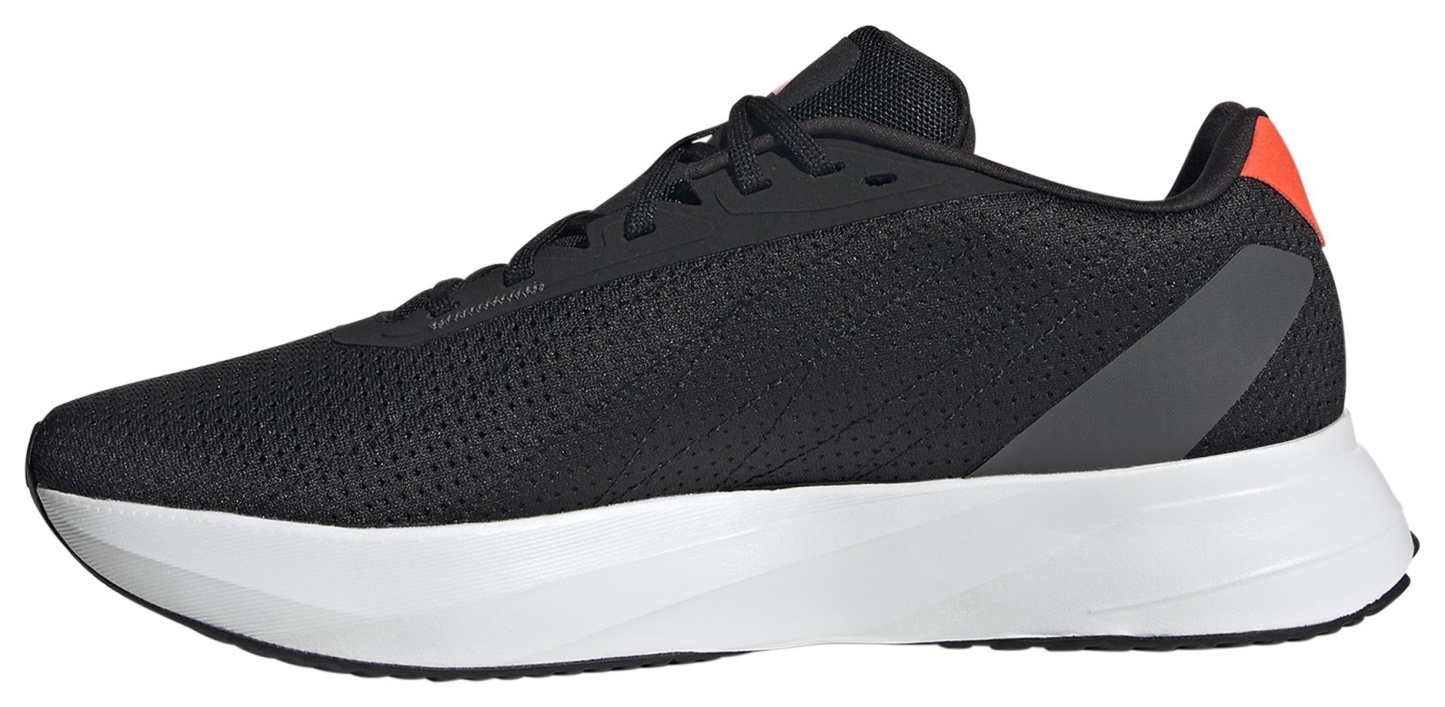 adidas Men's Duramo SL Running Shoes - Black/Solar Red - View 4