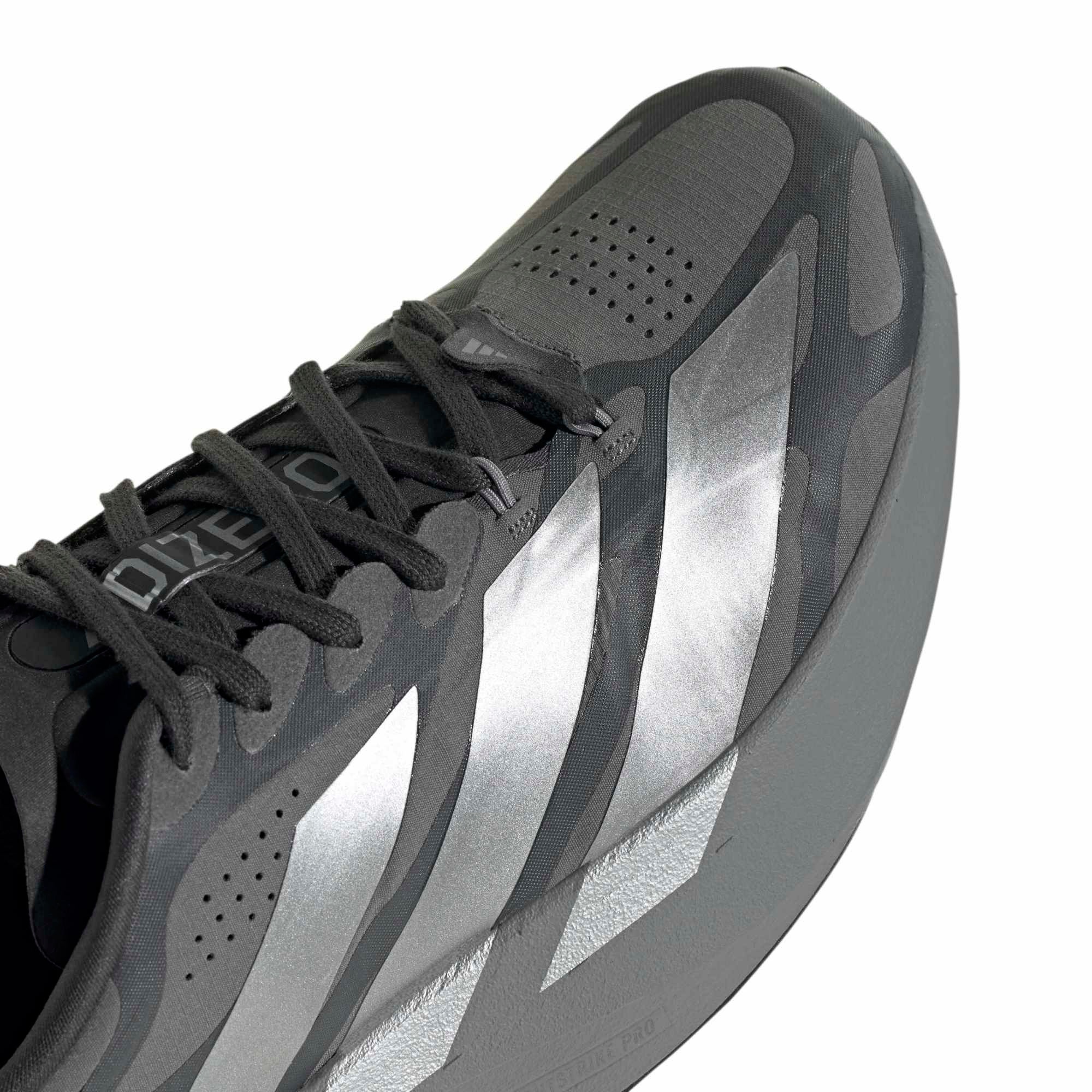 adidas Men's Adizero EVO SL EXO Running Shoes - Grey/Silver Mtllc/Grey - View 7