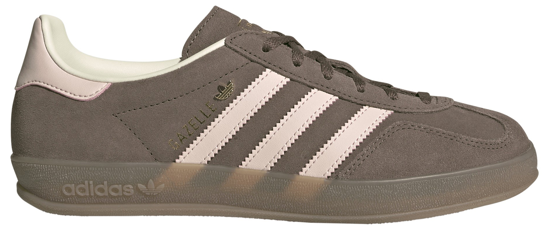 adidas Women's Gazelle Indoor Shoes - Earth Strata/Wonder Quartz/Gum5 - View 1