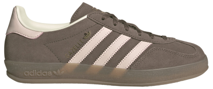 adidas Women's Gazelle Indoor Shoes - Earth Strata/Wonder Quartz/Gum5 - View 1