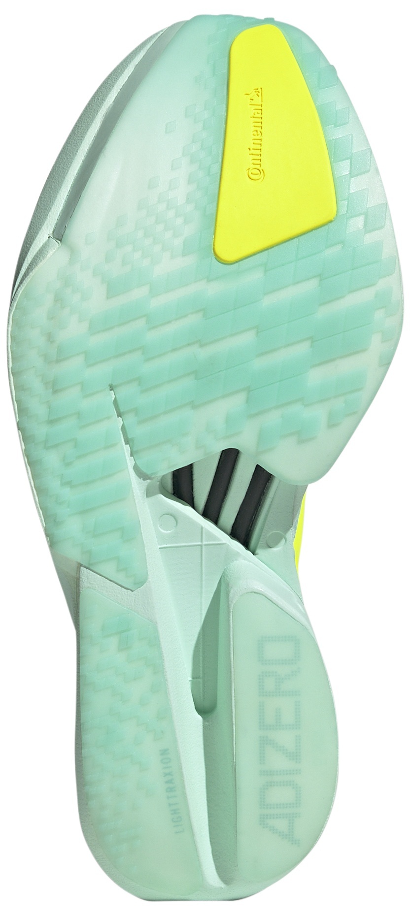 adidas Women's Adizero Adios Pro 4 Running Shoes - Teal/Yellow - View 3