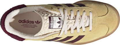 adidas Originals Women's Gazelle Bold Shoes - Maroon/Yellow - View 2